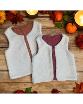 A PERSONNALISER : Gilet de berger 3 à 24 mois (Délai de confection)