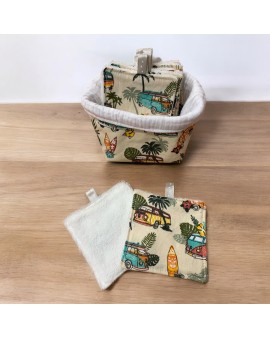 Panier + 10 lingettes "Surf"