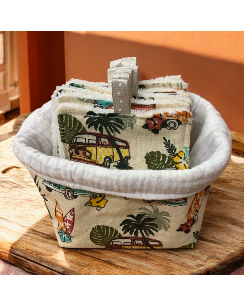 Panier + 10 lingettes "Surf"