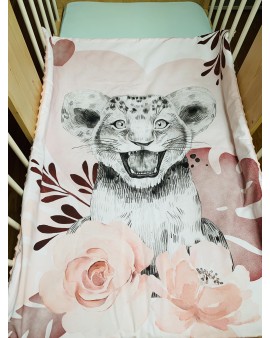 Couverture de lit "Lion Rose"