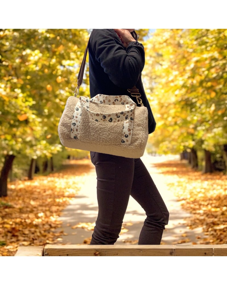 Cléo, le sac à main/bandoulière "Bouclette Ourson"