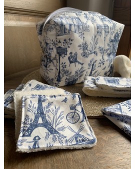 Coffret Trousse de Toilette Livia & ses accessoires "Paris Rétro"