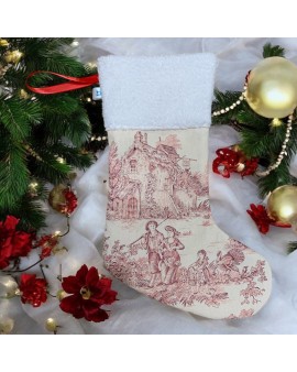 Botte de Noël Toile de Jouy...