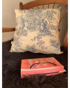Coussin "Toile de Jouy Bleu"