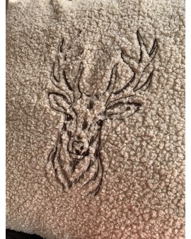 Coussin Bouclette Ourson Cerf