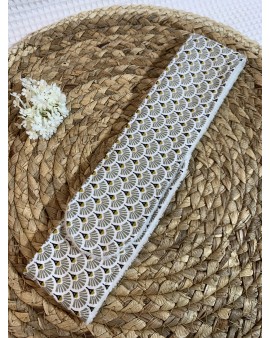 Bandeau de soin "Eventails Gris"