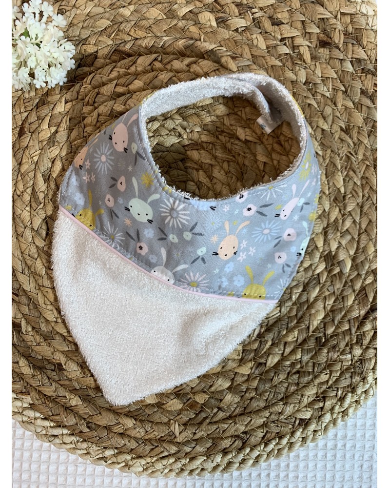 Bavoir Bandana "Petits Lapins"