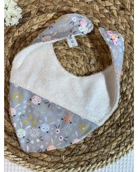 Bavoir Bandana "Petits Lapins"