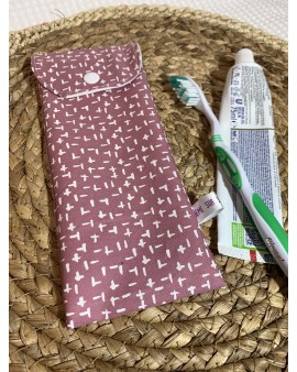 Pochette à brosse à dents "Rose"