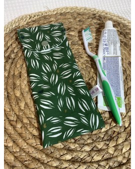 Pochette à brosse à dents "Vert Kaki"
