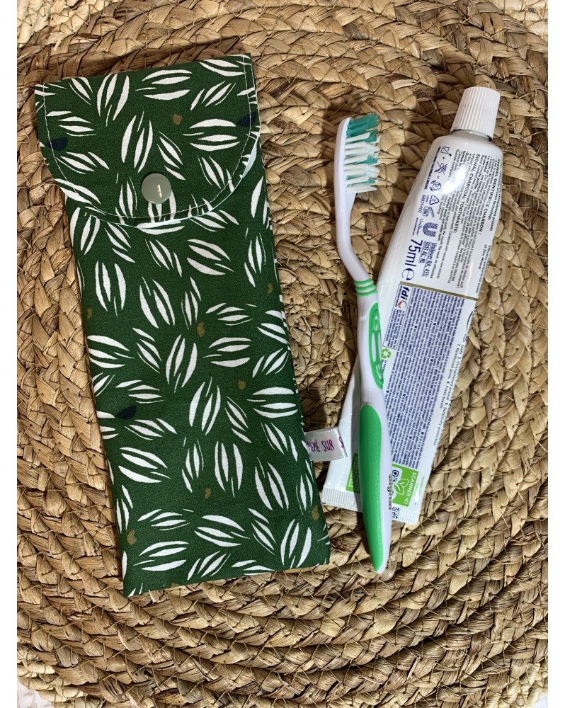Pochette à brosse à dents "Vert Kaki"