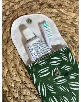 Pochette à brosse à dents "Vert Kaki"