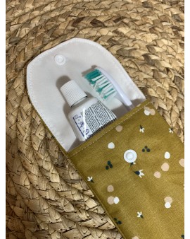 Pochette à brosse à dents "Jaune Moutarde"
