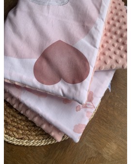Couverture de lit bébé "Lion Rose"