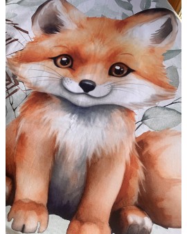 Couverture de lit bébé "Renard"
