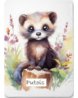 Couverture de lit bébé "Putois"