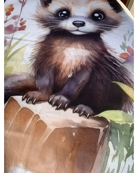 Couverture de lit bébé "Putois"