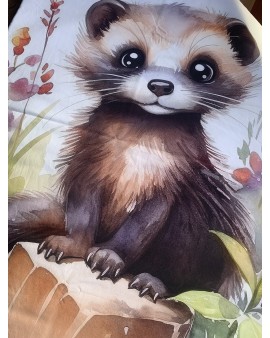 Couverture de lit bébé "Putois"