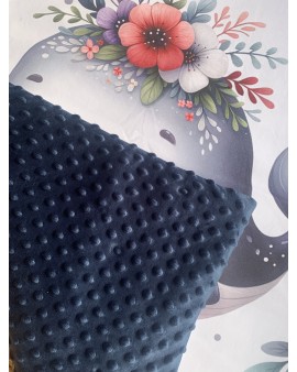 Couverture de lit bébé "Baleine"