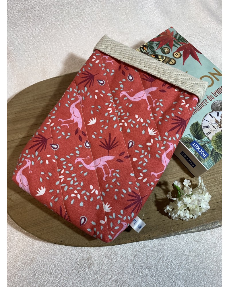 Pochette à livre de poche "Flamant"