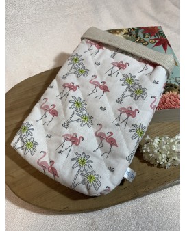 Pochette à livre de poche "Flamant Rose"