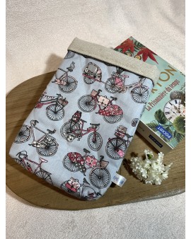 Pochette à livre de poche "Bicylcette"