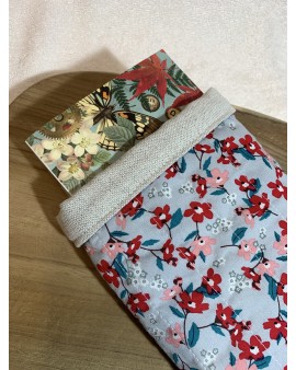 Pochette à livre de poche "Fleurs Japon"