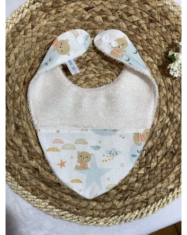 Bavoir Bandana "Chat Lapin"
