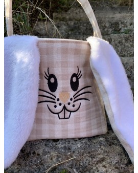 Panier Lapinou DGC Vichy Taupe