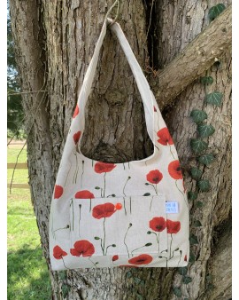 Sac à main Léa "Coquelicots"