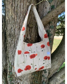 Sac à main Léa "Coquelicots"