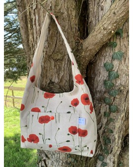 Sac à main Léa "Coquelicots"