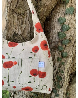 Sac à main Léa "Coquelicots"