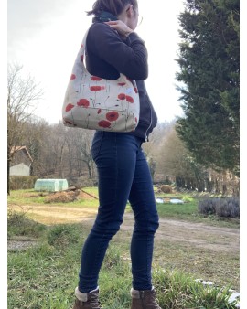 Sac à main Léa "Coquelicots"