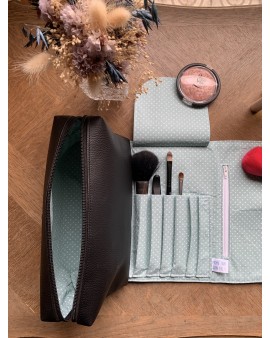 Trousse à maquillage Jade "Bleue"