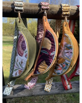 Sac Banane Zoé "Velours Abricot"