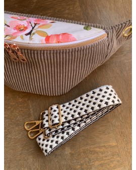 Sac Banane Zoé "Velours Taupe"