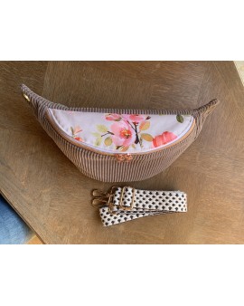 Sac Banane Zoé "Velours Taupe"