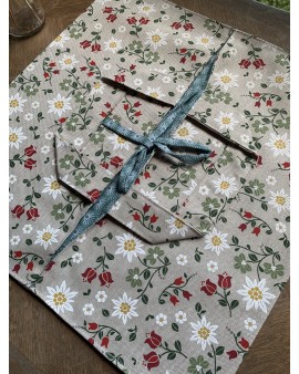 Sac à tarte "Fleurs des champs"