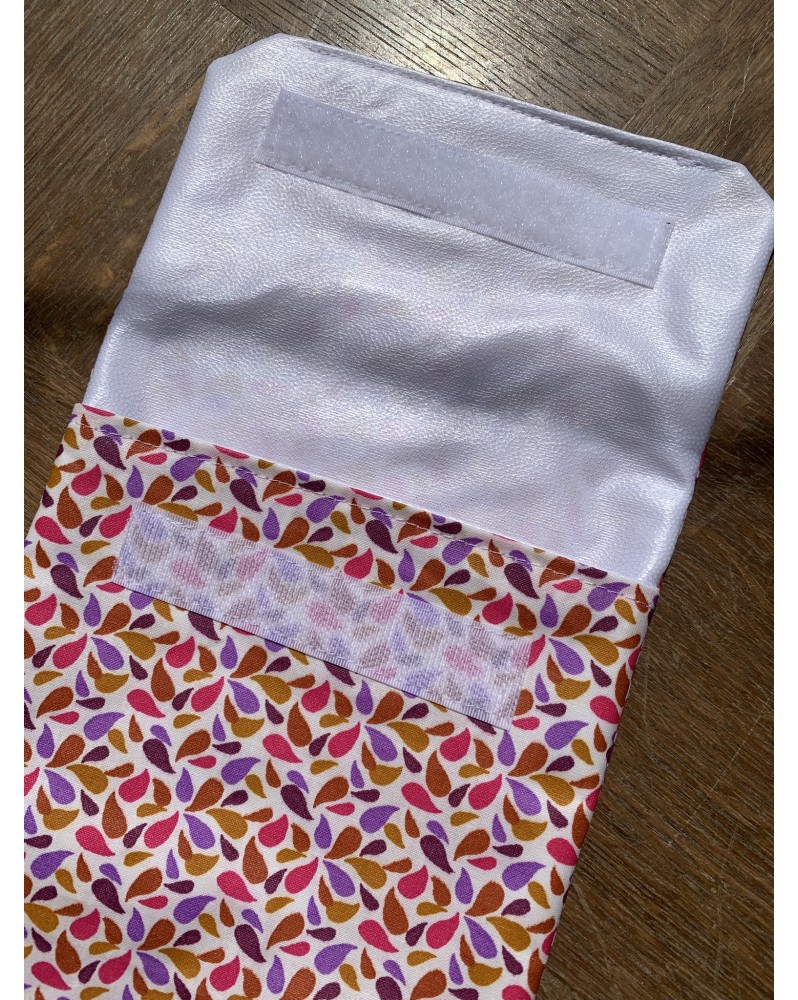 Pochette à sandwich "Rose Violet Orange"