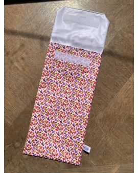 Pochette à sandwich "Rose Violet Orange"