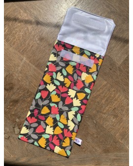 Pochette à sandwich "Orange Vert Rose"