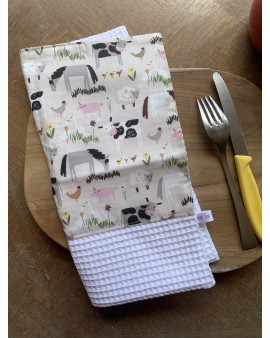Serviette de table "Animaux...