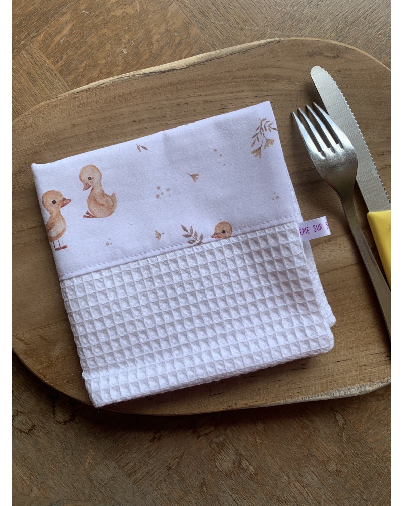 Serviette de table "Petits canards"