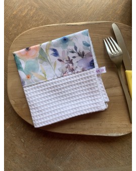 Serviette de table "Fleurs...