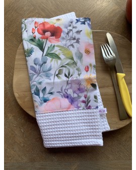 Serviette de table "Fleurs...