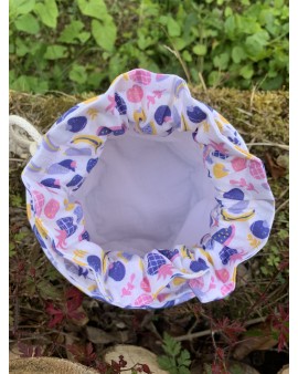 Pochon rond "Adèle" Fruits