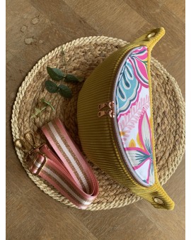 Sac Banane Zoé "Velours Jaune"