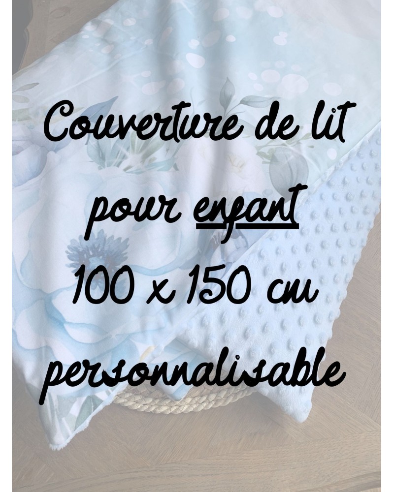 A PERSONNALISER : Couverture de Lit pour Enfant (100x150cm)