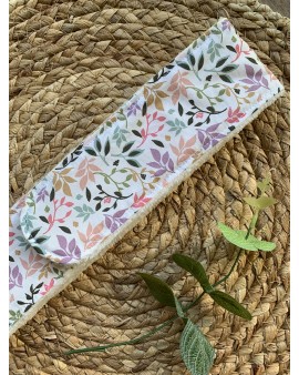 Bandeau de soin "Petites feuilles roses"